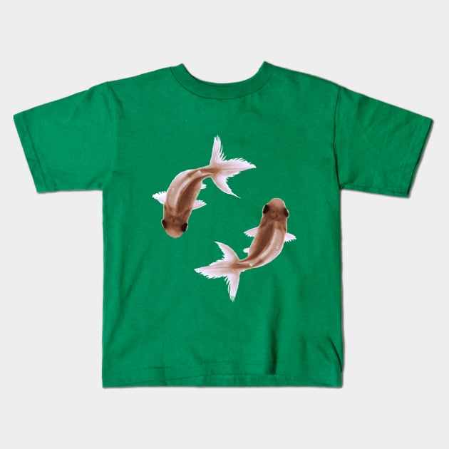 Feng Shui Goldfish Kids T-Shirt by mindprintz